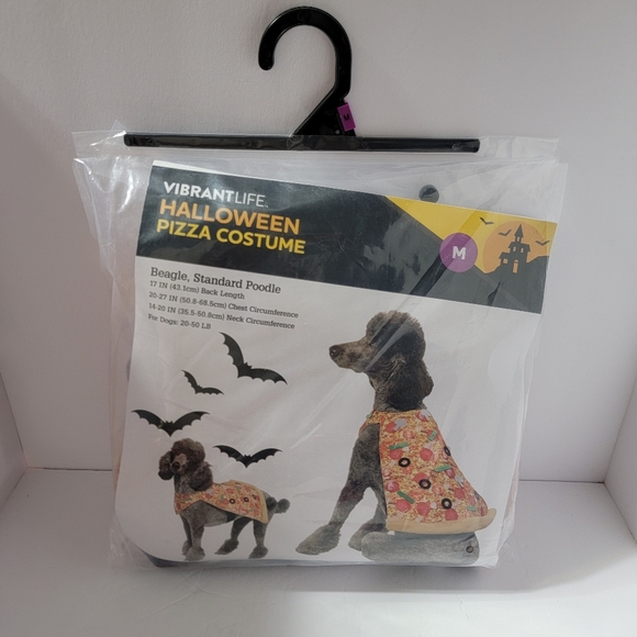 NEW‎ Pizza Slice Costume Pet Size Medium Dog (20-50 lbs) Halloween Vibrant Life - Picture 6 of 6